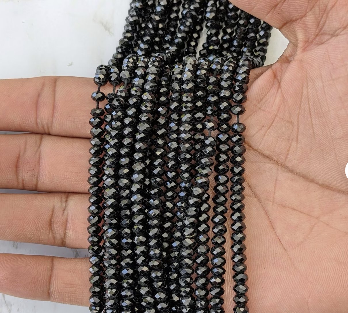 Black Spinel Beads